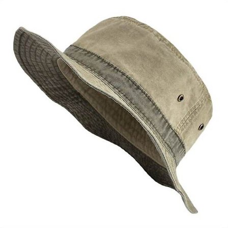 Brim Hat for Men, Bucket Hat Bob, Sommar, Panama, Utomhusfiske, Solskydd, Jakt, Bomull Khaki