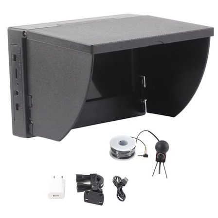 4,3 tommer TN HD undervandsfiskeri kamera IP68 vandtæt fiskefinder med 12 nattesynslys til fiskeri 100‐240V 20m / 21,9yd EU-stik