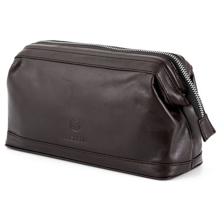 Trousse de toilette marron foncé Tommy Jasper pour hommes - Trousses de toilette - pour Hommes - Lucleon