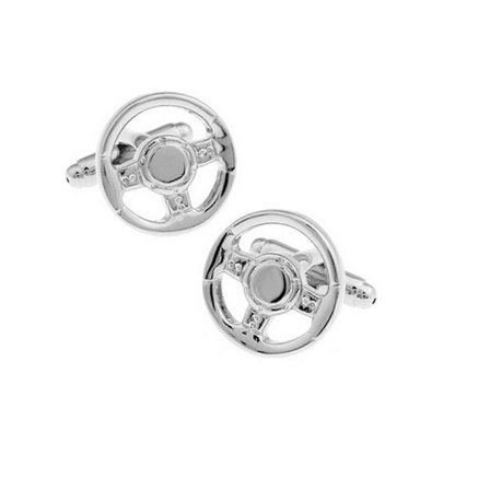 Manchetknapper formet som et bilrat