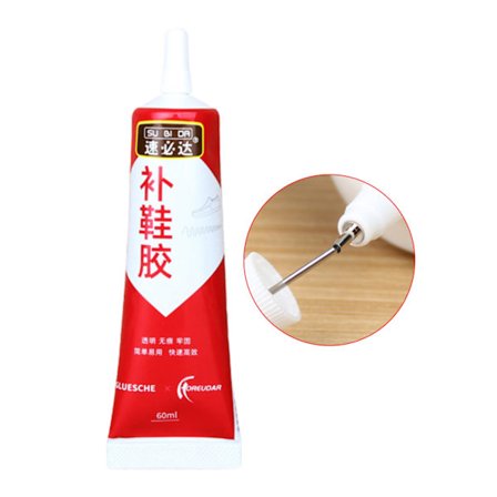 Praktisk skoreparationslim Vattentäthet Enkelt att använda lim för sneakers med hög klack