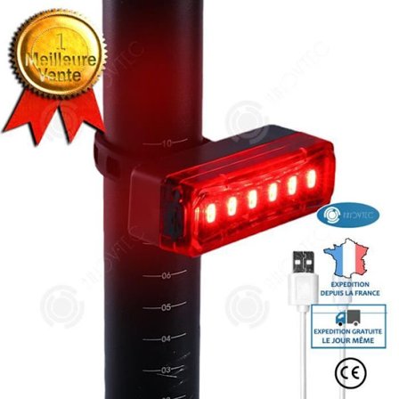 INN Takavalo polkupyörälle USB-ladattava vuori yö ratsastus varoitusvalo erittäin kirkas vuoristopyöräilytarvikkeet