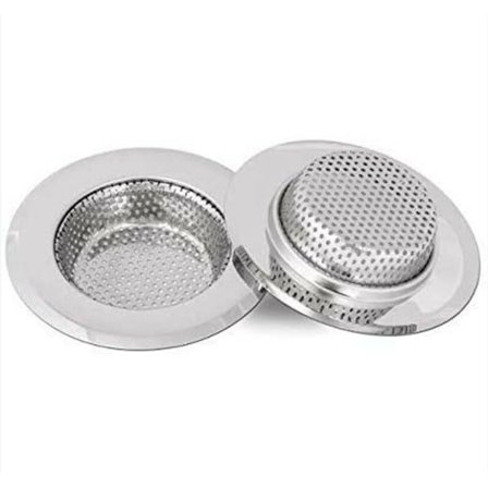 Køkkenvask Si, Rustfrit Stål Vask Si, Køkkenvask Gitter, 18mm Dyb, 2 stk 2.75 Tommer/7cm (Lille)