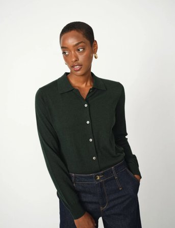 MOS MOSH Mmrelena Flip Knit Cardigan - Black - XS