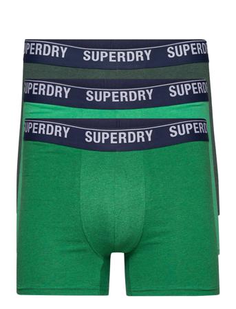 Boxer Multi Triple Pack Bokserit Vihreä Superdry