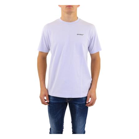 Off White, Caravaggio Arrow Short-Sleeve T-shirt Niebieski, Mężczyzna, Rozmiar: M