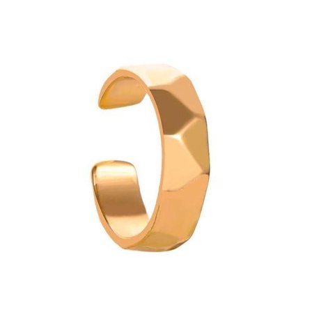 1 st Earcuff Ear Cuff Örhänge i Guld Färg i Fint Mönster