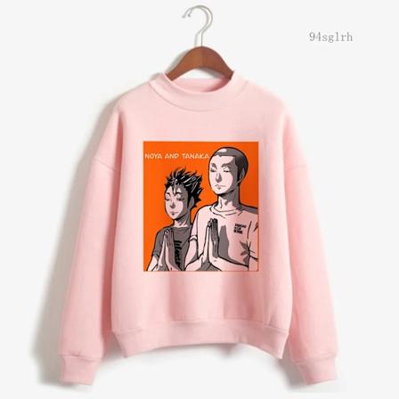 Anime Haikyuu Hoodie Toppar Herr Harajuku Mode Streetwear Kawaii Oya Grafisk Crewneck Pullovers Unisex Sweatshirt Man 11307 11307 S