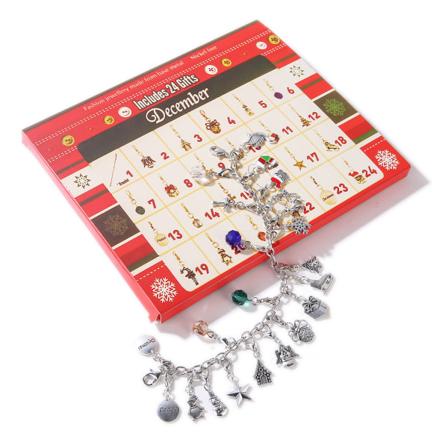 Lasten joulun adventtikalenterin koristeet adventtirannekoru set sokealaatikko style 4