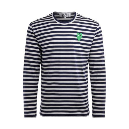 Comme des Garçons Play T-shirt langt ærme Hvid, Herre Langærmet