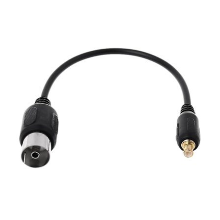 1st 13cm Lång RF Koaxial Adapter Kontakt Kabel TV IEC Hona till MCX Hane