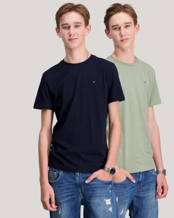 Tommy Hilfiger 2 PK SS TEE Bunt T-Shirts Jungen - Kids Brand Store