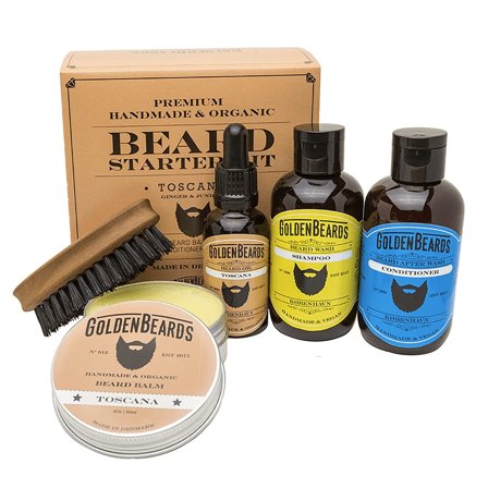 Golden Beards Golden Beards Starter Beard Kit Toscana 5 sæt, Mænd, Barbering, Skrabere & Blade