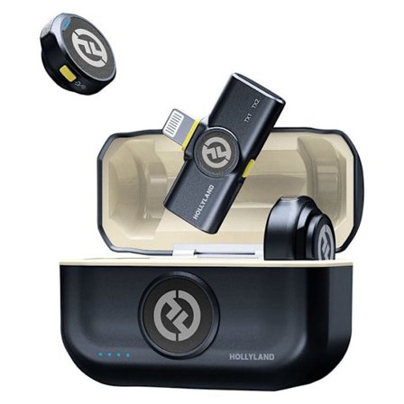 Micro krage - HOLLYLAND - Lark M2 - Certifierad MFi - Bulleravstängning - 40h batteritid