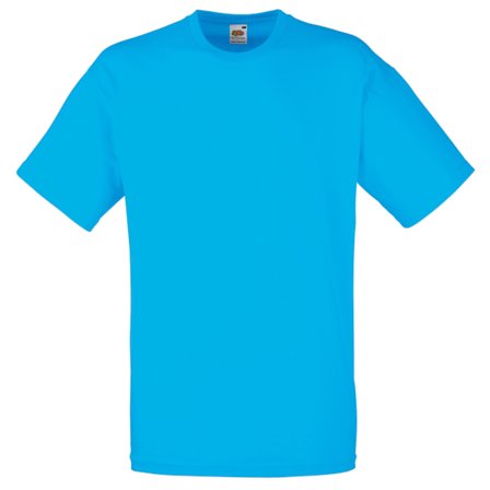 Fruit Of The Loom Valueweight T-shirt med kort ärm för män, 2XL, azurblå
