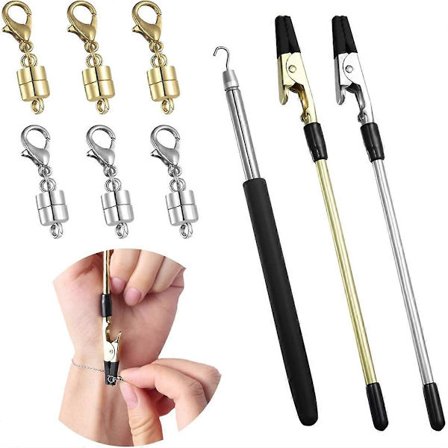 Armbandsverktyg för att sätta på armband själv, Låsassistanshållare Smyckesverktyg (3 ST F_Överraskningsgåva