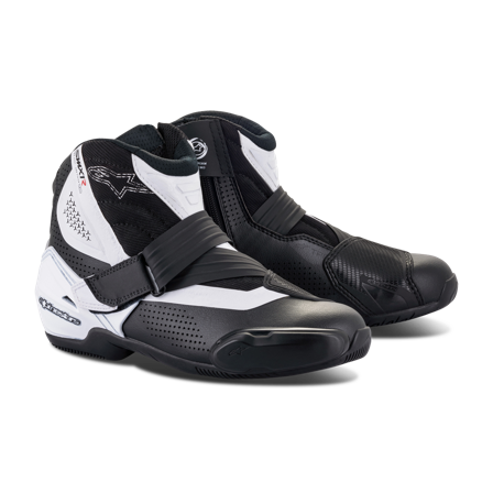 Motorradschuhe Alpinestars SMX-1 R V2 Vented Schwarz/Weiß 49