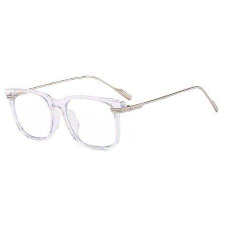 Anti-Blue Light Glasögon Överdimensionerade glasögon TRANSPARENT