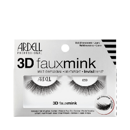 Ardell 3D Faux Mink Lösögonfransar & färgning Dam Svart ONESIZE