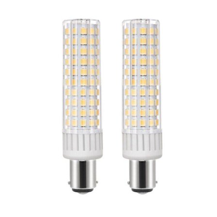 2 stk B15d 10,5w LED-lyspæreerstatning 100w B15d halogenpære 1250 lumen, 100 % ny Db