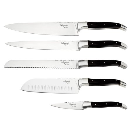 Laguiole by haws Kockknivset 5 delar, Black Wood | Matlagning > Köksknivar > Knivset | Bagaren och Kocken
