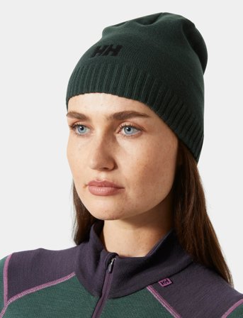 Helly Hansen Brand Beanie - Green - ONE SIZE