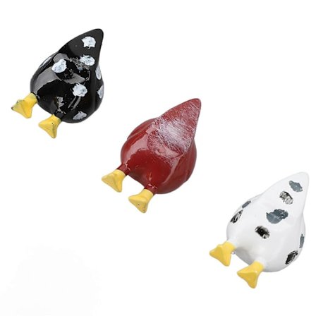 3 kpl Kana-peppu Jääkaapin Magneetit Hartsi Koriste Hauska Magneettinen Koristeellinen Kana-peppu Jääkaapin Magneetit Hartsi Koriste