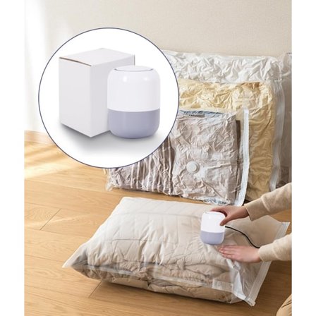 Mini Kompressionspose Elektrisk Pumpe Vakuumforsegling Maskine Rejse Vacuu