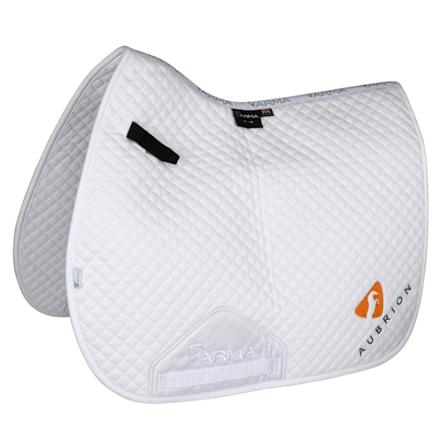 ARMA Aubrion Logo Häst GP Sadelpad 15in - 16.5in Vit White 15in - 16.5in