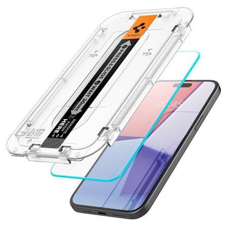 HERDET GLASS SPIGEN GLAS.TR "EZ FIT" IPHONE 15 PLUS CLEAR