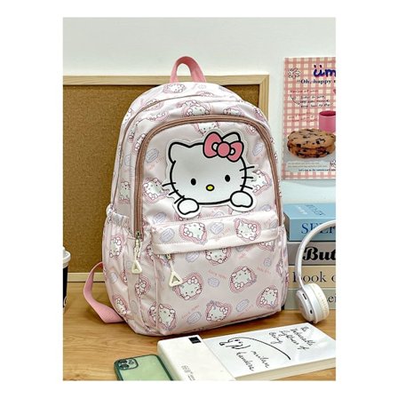 Sanrio Rygsæk Til Børn Tegnefilm Hello Kitty Kuromi Bogtaske Student Teenager Pige Dreng Nylon Skuldertaske Skoletaske Kawaii Tasker
