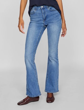 Vila Vibetty Rw Flared Jeans Lbd Osc239-Noos - Blue - XS x 32