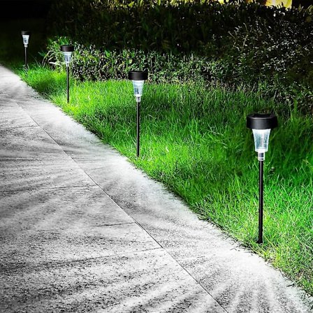 4 stk. Solcelled Stibelys til Græsset Udendørs Vandafvisende Have Dekoration