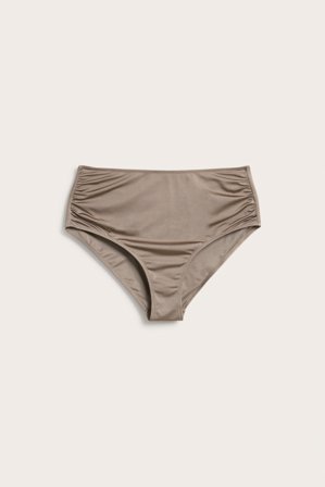 Kappahl | Majtki od bikini z wysokim stanem | Ciemnobeżowy