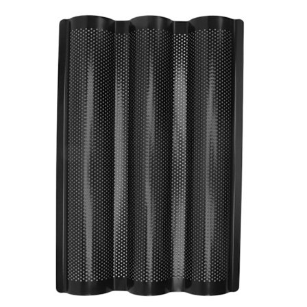 (Svart) Non-stick baguetteform for ovn - perforert brødform for baking 3 baguetter - enkel å bruke og rengjøre