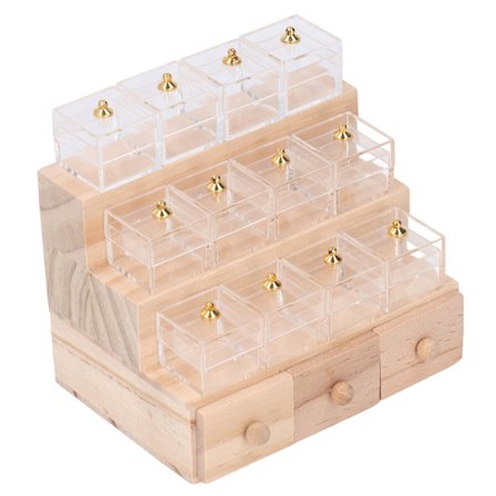 Nukkekodin karkkihylly puinen eläväinen miniatyyri huonekalumalli koriste