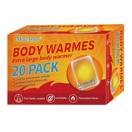 20/30/40 st Stora Kroppsvärmare Portabla Kroppsvärmare Klistermärken, för Kropp Händer Fötter