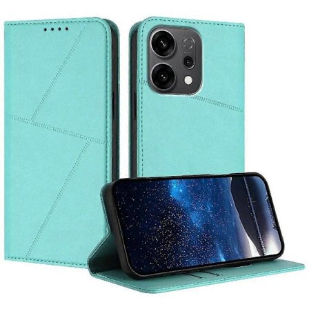 Etui til OPPO Reno 14 5G Magnetisk Anti-Fingeravtrykk Støtsikkert Deksel med Kortspor og Støtte