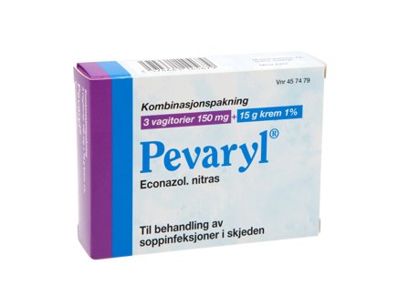 Pevaryl Kombinasjonspakke, 15 g + 3 stk.