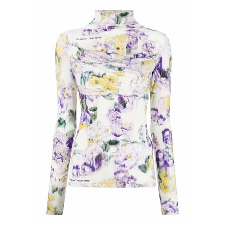 Off White Long Sleeve Topp vit, Dam, Dam, Storlek: M