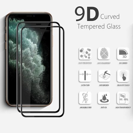 2-Pack IPHONE X / XS / 11 PRO Skærmbeskyttelse - Hærdet Glas 9H - Super kvalitet 3D