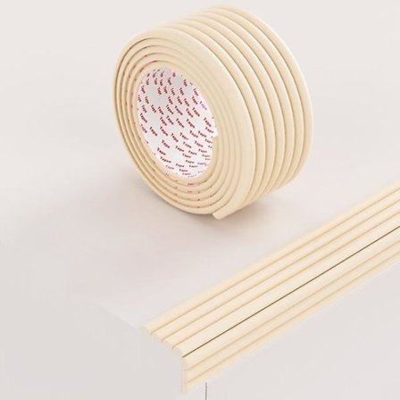 2m Baby Safety Protection Strip Bord Skrivbord Kantskydd Strip Corn Beige