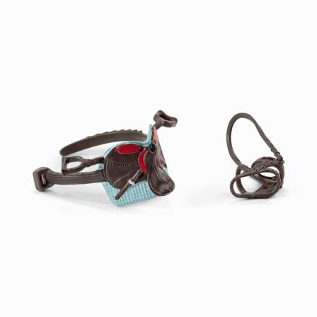 schleich HORSE CLUB Sadel och Betsel Hannah & Cayenne 42489 - Barn - Leksaker - Figurer