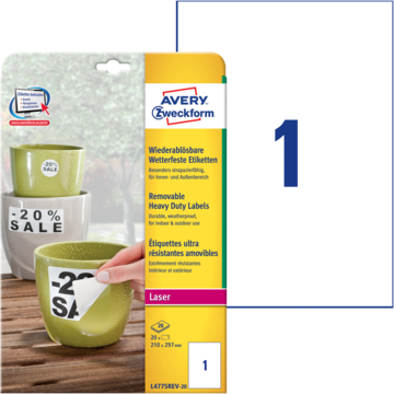 Avery Etikett 210x297 mm