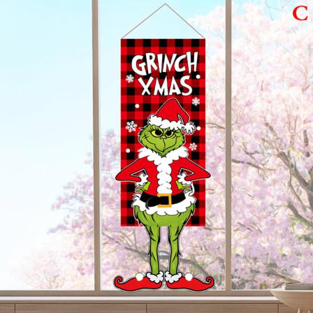 1 St Julhängande Banderoll Ansiktslös Docka För Julhus, Hängande F