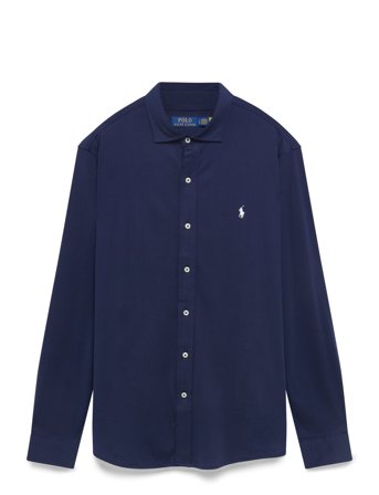 Jersey Spread-Collar Shirt Navy Polo Ralph Lauren
