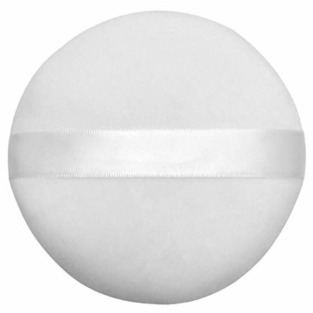 Vaskbar og holdbar pudderpuff, trygg for huden, 2 stk ekstra store jumbostørrelse (12,7 cm), ren bomull, feilfri sminkepåføring, designet for