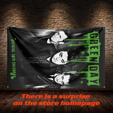 3 x 5 FT G-Green Days Flag Banner Musikplakat Eventyr Tapet Baggrund Havefest Banner Værelse Garage Stue Dekoration ZZZ1204 60 x 90cm
