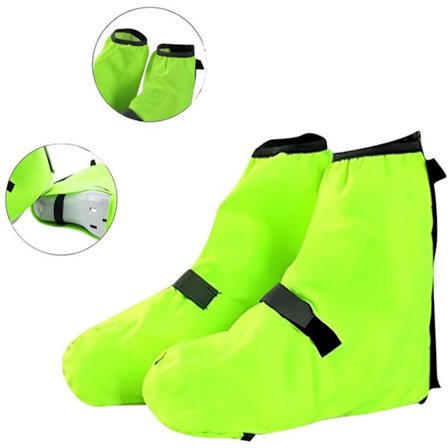 Skoovertrekk Vanntette Sykkelskoovertrekk med Refleksstriper Beskytter Sykkel og Sko mot Regn for Pendling og Terrengsykling XL/42-45