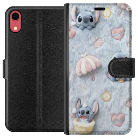Yhteensopiva Lompakkokotelo Apple iPhone XR Pisto kuvioita sydämillä, sateenvarjoilla ja pastellin värisellä pehmeällä taustalla